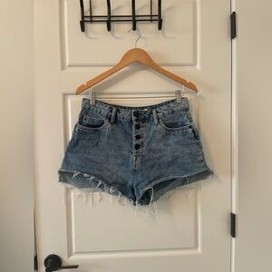 Distressed Denim Shorts | High Performance Wear | EUR 40/US 12